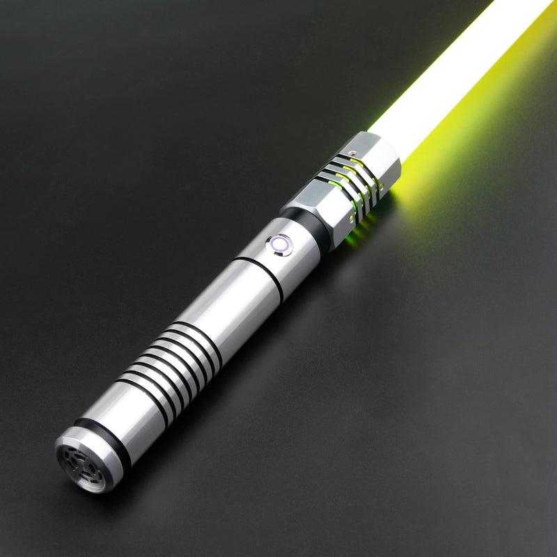 Harbinger Lightsaber. Realistic lightsabers built for dueling. Changeable light colors. Realistic visual and sound effects. Sold by DynamicSabers.
