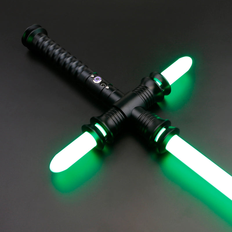 Vanquisher v2 Lightsaber. Realistic lightsabers built for dueling. Changeable light colors. Realistic visual and sound effects. Sold by DynamicSabers.