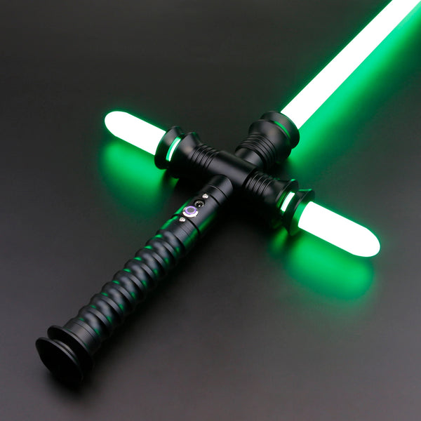 Vanquisher v2 Lightsaber. Realistic lightsabers built for dueling. Changeable light colors. Realistic visual and sound effects. Sold by DynamicSabers.